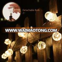 Outdoor led christmas star string lights E12 Edison Bulb Waterproof Connectable LED String Light